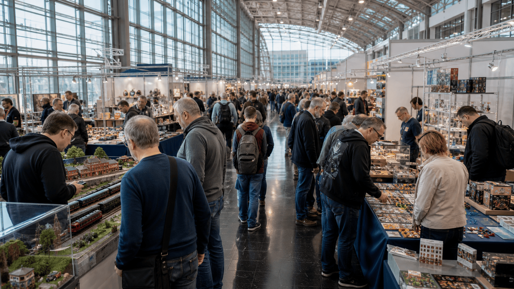 Hobbymesse Leipzig in einer modernen Messehalle