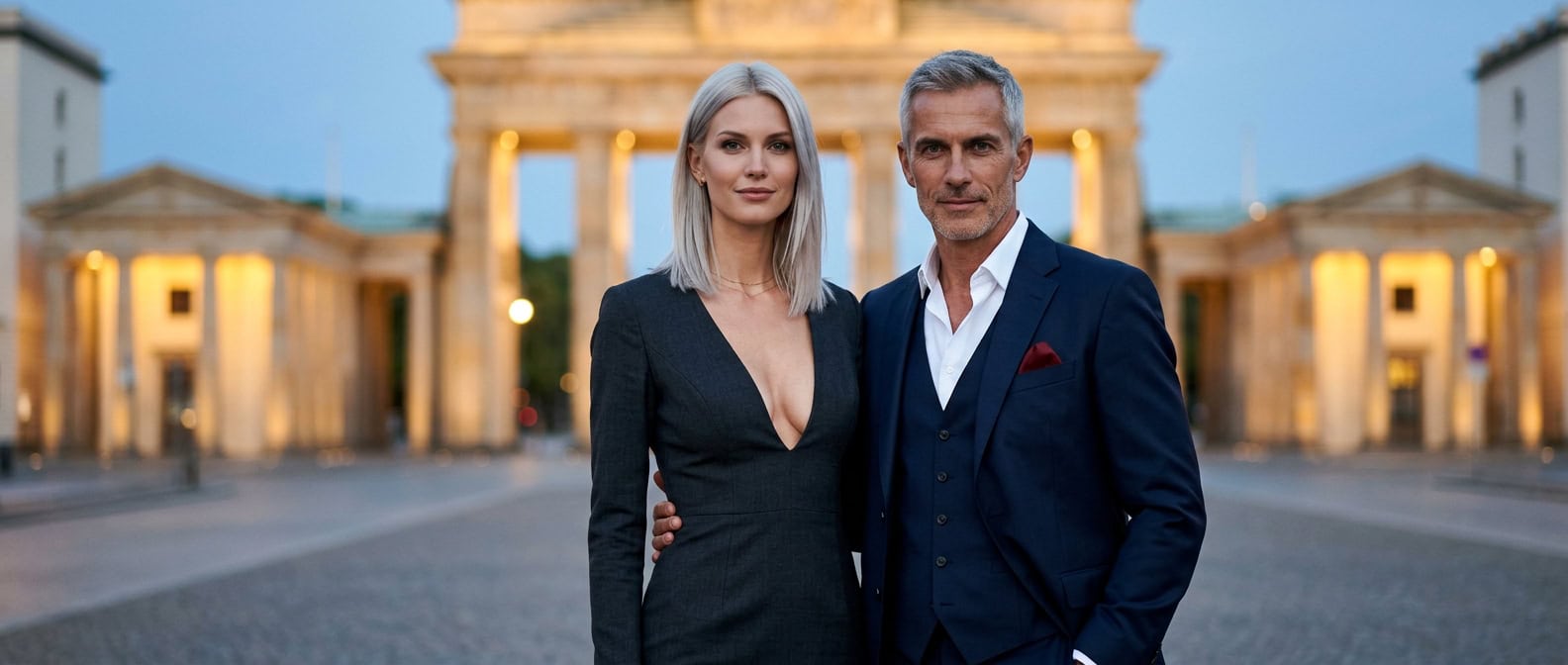 Escort Berlin am Brandenburger Tor mit Capsai Escort Begleitung