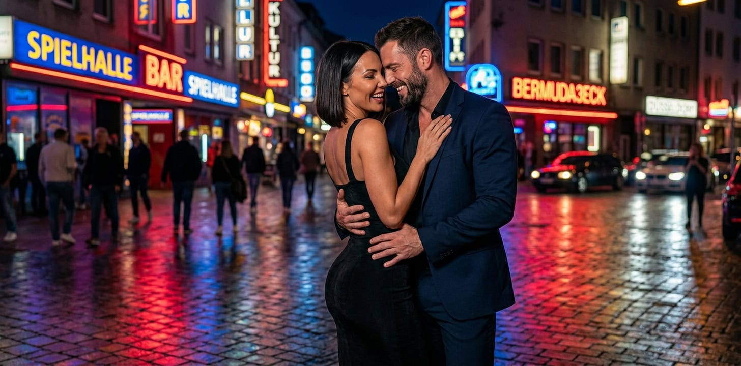 Escort Bochum romantischer Abend im Bermuda3eck Bochum mit Capsai Begleitung