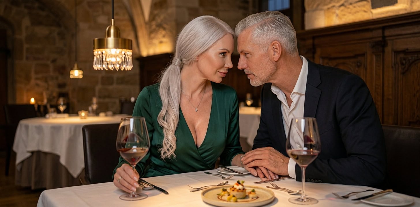 Romantisches Dinner in Coburg mit Capsai Escort Begleitung