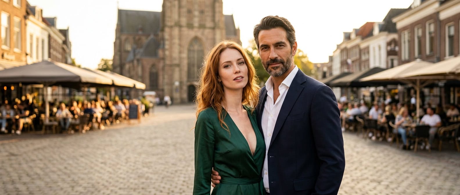 Escort Enschede auf dem Oude Markt mit Capsai Escort Begleitung