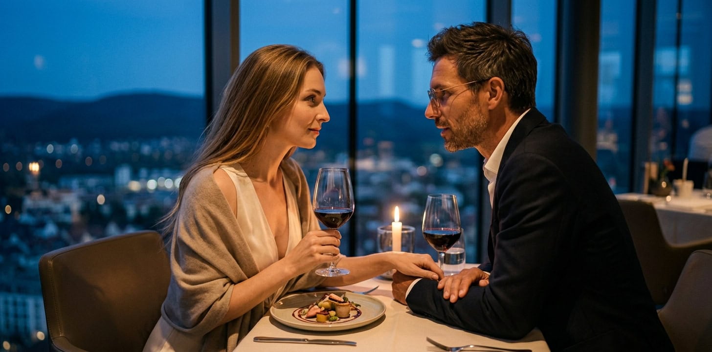 Romantisches Dinner in Jena mit Capsai Escort Begleitung