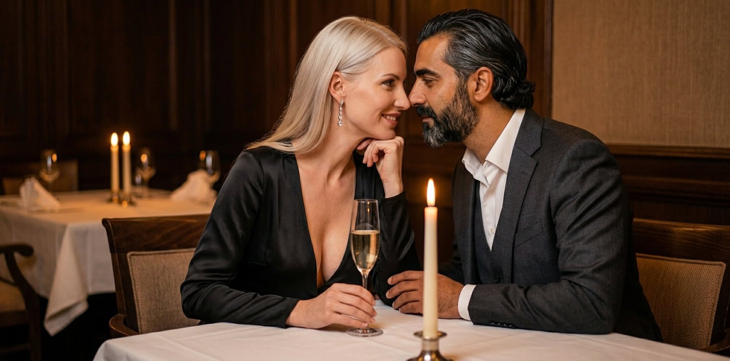 Romantisches Dinner in Leipzig mit Capsai Escort Begleitung