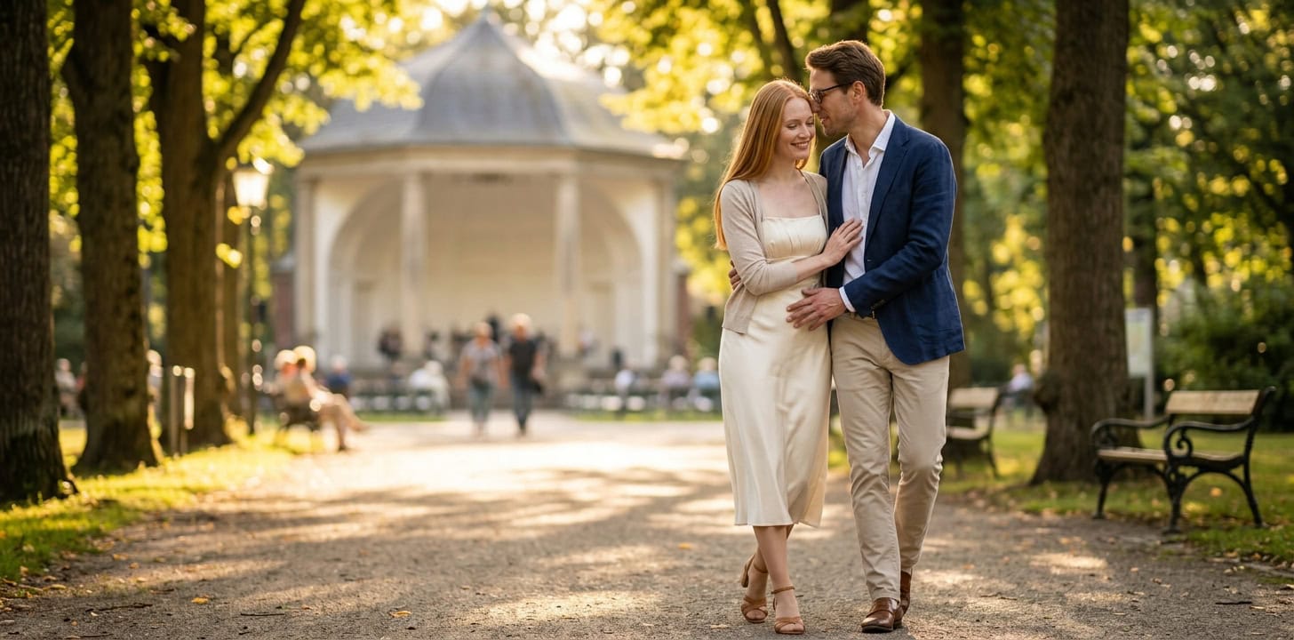 Sommerlicher Nachmittag im Nordhorner Stadtpark mit Capsai Escort Begleitung