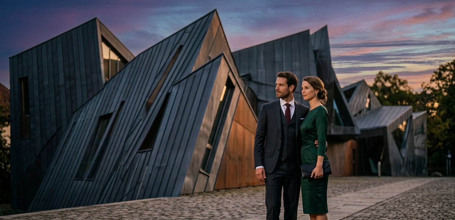 Escort Osnabrück Spaziergang beim Felix-Nussbaum-Haus mit Capsai Begleitung